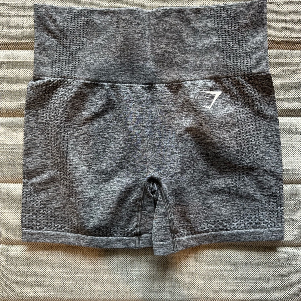 Dark heather grey Gymshark biker short Small